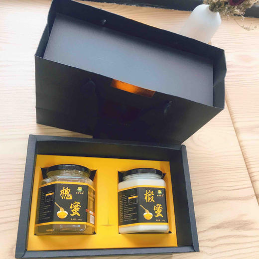 98安营杂斋黑金礼盒蜂蜜礼盒朝阳蜂蜜(1槐蜜500g#1椴蜜500g) 商品图2