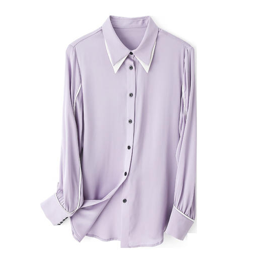 上海旗袍厂ASE-3393气质百塔时尚真丝衬衫 商品图4