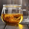 茶水分离大肚玻璃花茶杯 商品缩略图1