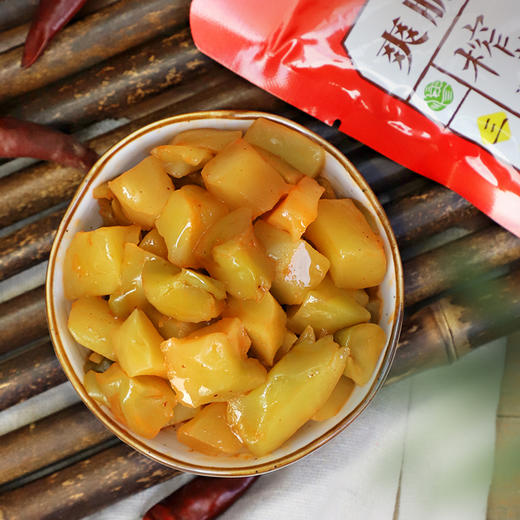 茂德公清爽榨菜芯鲜脆菜芯80g*5袋/10袋/20袋酱菜泡菜下饭菜咸菜小菜早餐配粥 商品图4