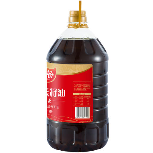 仙餐 纯正菜籽油5L 四川风味 非转基因 物理压榨 食用油 商品图2