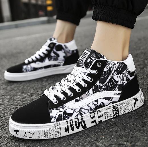 【服饰鞋包】*韩版男鞋子帆布鞋百搭男士休闲潮流高帮板鞋春季冬季潮鞋 商品图5