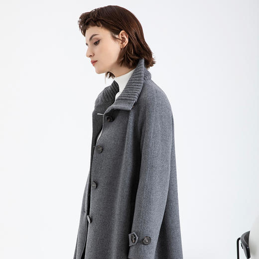 朵拉梵西2020冬季新品灰色大衣f23d1726