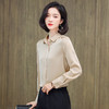 上海旗袍厂ASE-3367立领单排扣气质单排扣真丝衬衫 商品缩略图4