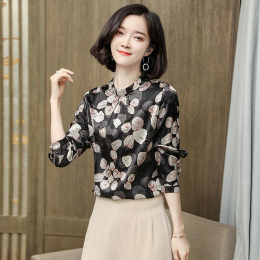 上海旗袍厂ASE-3516时尚气质真丝衬衫 商品图6