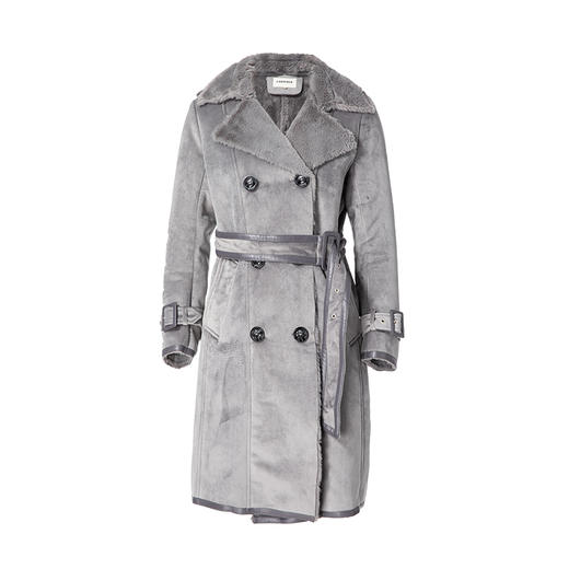 Famecoco范可儿保暖大衣冬季收腰加厚中长款外套F188AC014 商品图4