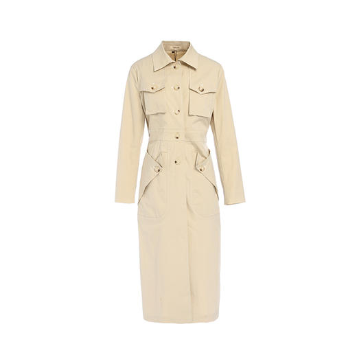 Famecoco范可儿秋季品牌风衣女长款英伦风时尚洋气外套F195AA002 商品图4