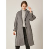 Famecoco范可儿毛呢大衣温柔系加厚绑带中长款外套F198AC007 商品缩略图0