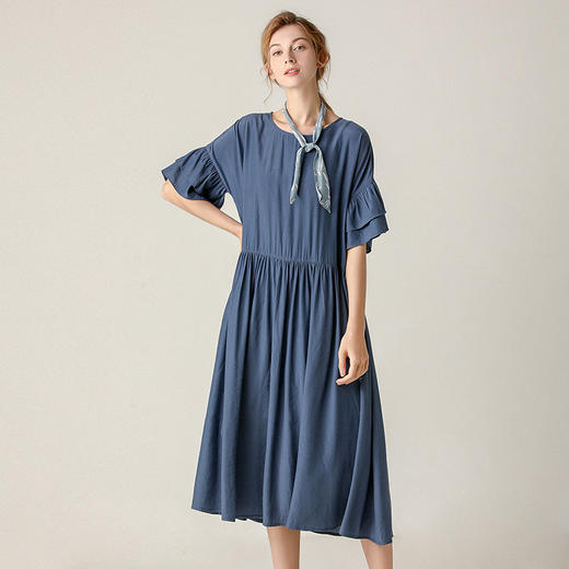 famecoco范可儿连衣裙夏新款宽松娃娃裙A字裙女F203FA048 商品图0