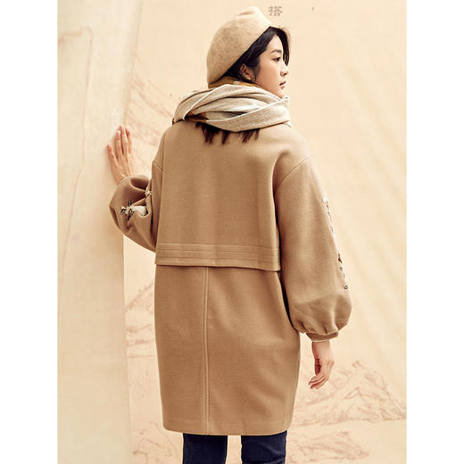 Famecoco范可儿百搭毛呢外套F188AC022 商品图1