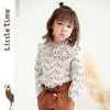 littletime童装春秋季长袖碎花女童洋气宝宝衬衣韩版衬衫上衣 商品缩略图0