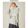 Famecoco范可儿套头毛衫长袖宽松不规则针织衫F188DB017 商品缩略图3