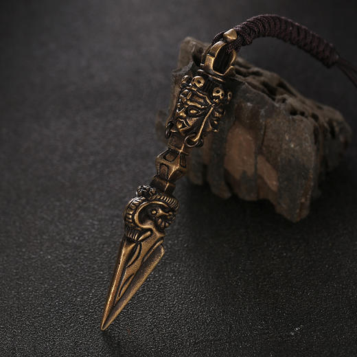 醍醐 普巴金刚橛 黄铜  个性吊坠 挂坠 商品图1