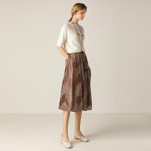 famecoco范可儿半身裙女夏新款碎花百搭显瘦半裙F203HA018 商品图2