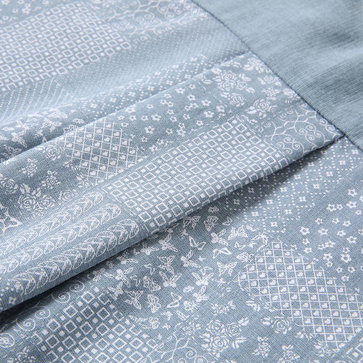 Famecoco范可儿衬衫女印花开衫中长款上衣F201BA024 商品图3