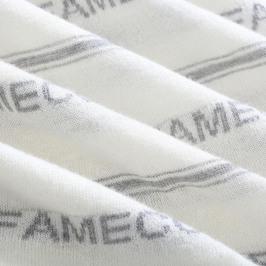 famecoco范可儿横条纹针织衫女秋季长袖套头打底上衣F195DB002 商品图3