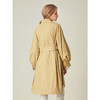 Famecoco范可儿卡其色风衣女立领设计感外套F185AA016 商品缩略图1