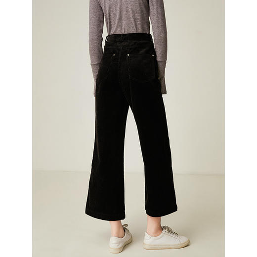 famecoco范可儿阔腿裤显瘦百搭九分裤休闲裤F178GA103 商品图1