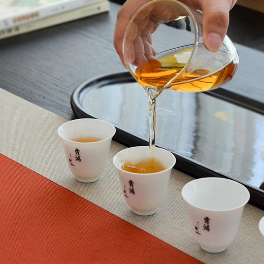 霏鸿 茶具套装白瓷功夫茶具 品茗杯公道杯三才盖碗120ml 商品图2