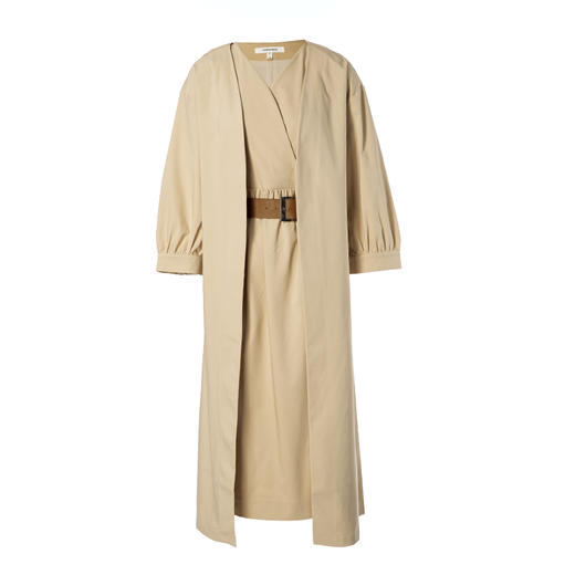 famecoco范可儿赫本风复古连衣裙两件套气质收腰套装F195EA004 商品图3