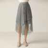 famecoco范可儿半身裙百搭高腰a字不规则网纱女F203HA015 商品缩略图2