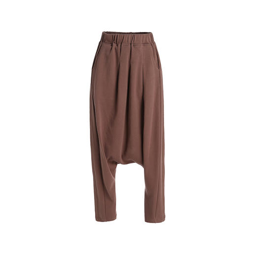 Famecoco范可儿裤子女秋季夏季自然腰宽松休闲裤F201GA021 商品图4