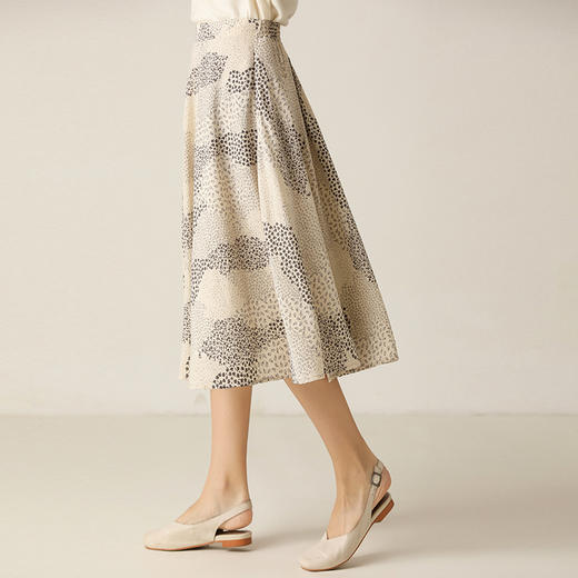 famecoco范可儿半身裙女夏新款碎花百搭显瘦半裙F203HA018 商品图0