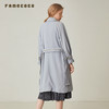 famecoco范可儿风衣外套2020时尚英伦风中长款收腰系带F191AB006 商品缩略图4