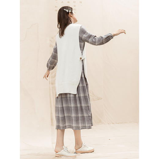 famecoco范可儿马甲背心造型针织毛衣外搭马夹F198CA009 商品图3