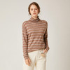 famecoco范可儿横条纹针织衫女秋季长袖套头打底上衣F195DB002 商品缩略图0
