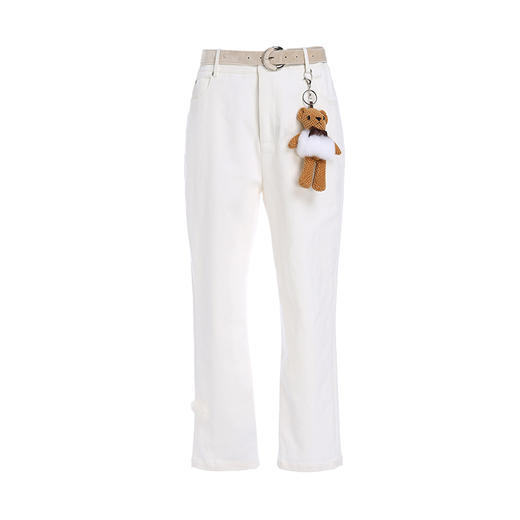 Famecoco范可儿高腰显瘦时尚百搭长裤小脚休闲裤F198GA002 商品图4