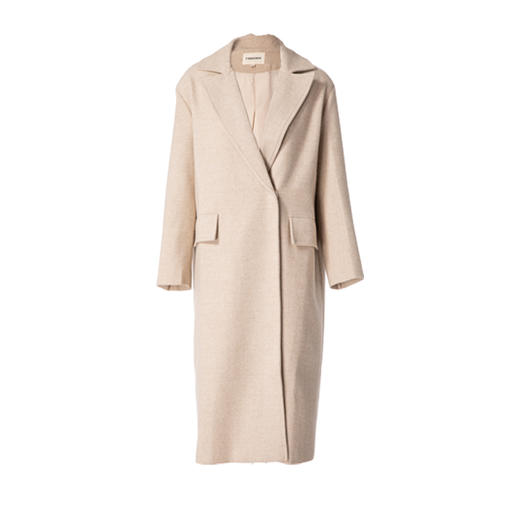 Famecoco范可儿大衣冬毛呢外套中长款F198AC112 商品图4