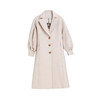 Famecoco范可儿毛呢大衣温柔系加厚绑带中长款外套F198AC007 商品缩略图4