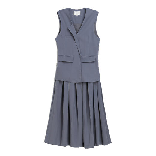 Famecoco范可儿套装气质洋气两件套马甲外套半身裙F195EA001 商品图4