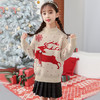 【儿童红色新年毛衣】宝宝拜年服女童毛衣女大童2020年新款毛衣 商品缩略图1