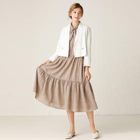 famecoco范可儿长袖修身百搭短款外套F201AB030