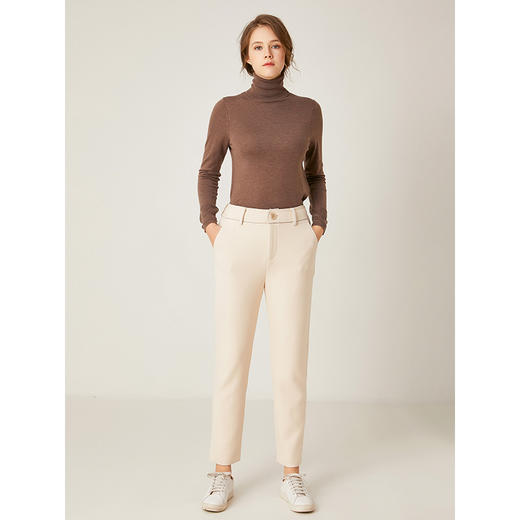 Famecoco范可儿新品百搭小脚铅笔裤修身显瘦休闲长裤女 F198GA014 商品图2