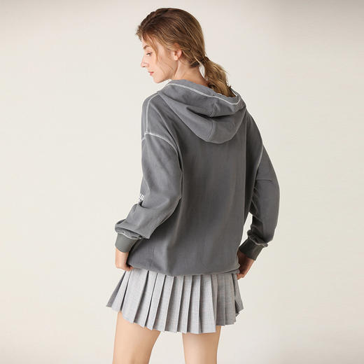 famecoco范可儿卫衣宽松休闲风连帽套头衫F201BE002 商品图1