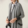 famecoco范可儿针织衫秋装百搭长袖不规则开衫F201AB023 商品缩略图3