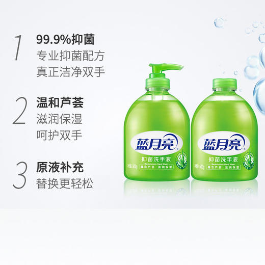 【蓝月亮】芦荟抑菌洗手液500g*2瓶 商品图1