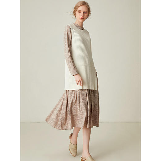 famecoco范可儿造型马甲无袖毛衣背心F191CA003 商品图3