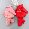 PDD-XSGTZ210115新款冬季儿童加厚三层夹棉保暖珊瑚绒家居服套装TZF 商品缩略图3