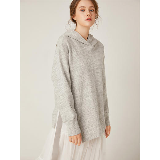 famecoco范可儿休闲卫衣两件套连帽宽松时尚套装F195EA005 商品图2