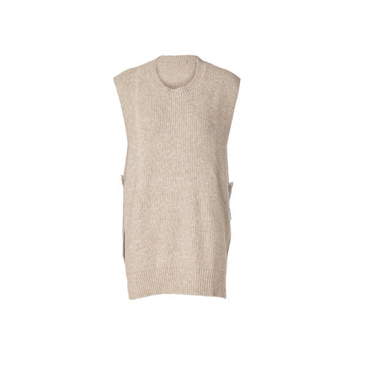 famecoco范可儿马甲背心造型针织毛衣外搭马夹F198CA009 商品图4