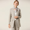 Famecoco范可儿小西装外套女秋季韩版休闲英伦风灰色F201AB025 商品缩略图2