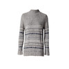 Famecoco范可儿半高领毛衣条纹针织衫F188DB015 商品缩略图4