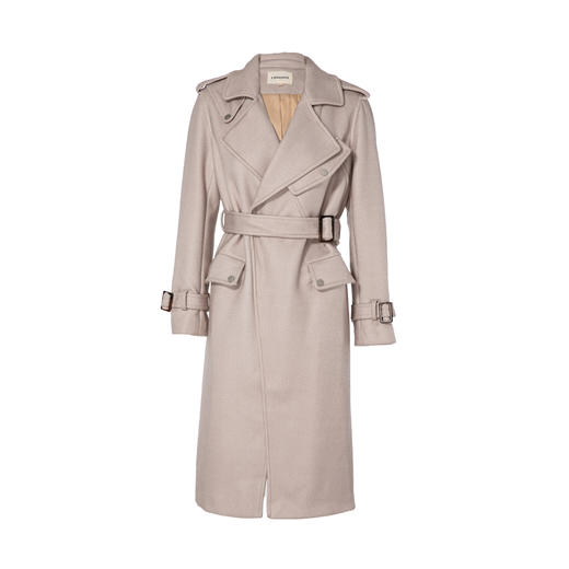 Famecoco范可儿冬季毛呢外套中长款大衣F188AC027 商品图4