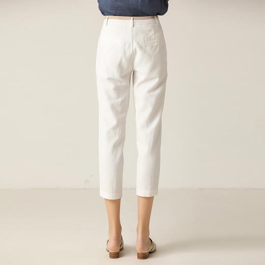 famecoco范可儿裤子女2020夏薄款长裤显瘦百搭休闲裤女F203GA031 商品图1