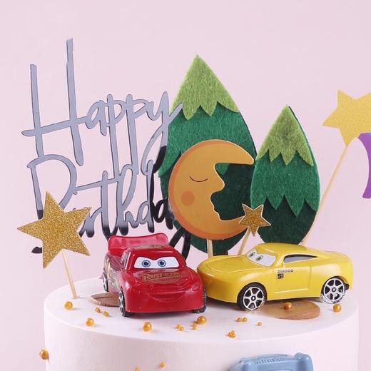 赛车总动员儿童蛋糕（四个麦昆） 【男宝喜欢的赛车】 商品图1