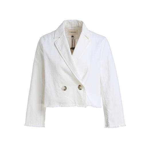 famecoco范可儿长袖修身百搭短款外套F201AB030 商品图4